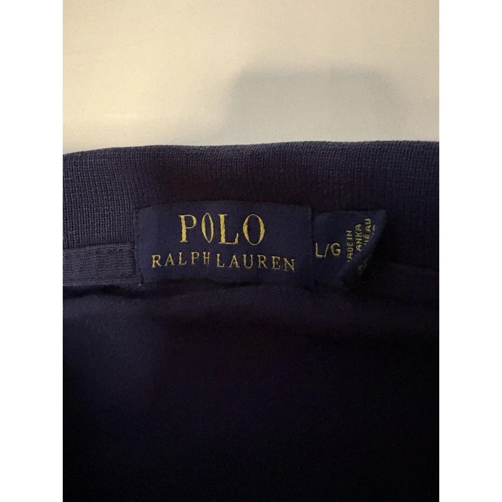 Ralph Lauren Polo Shirt Men's Large Blue Black White Short Sleeve Lot Of 4